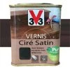V33 Vernis Meubles Et Boiseries Chocolat Ciré Satin 0,5 L -V33 Soldes 15293966 1