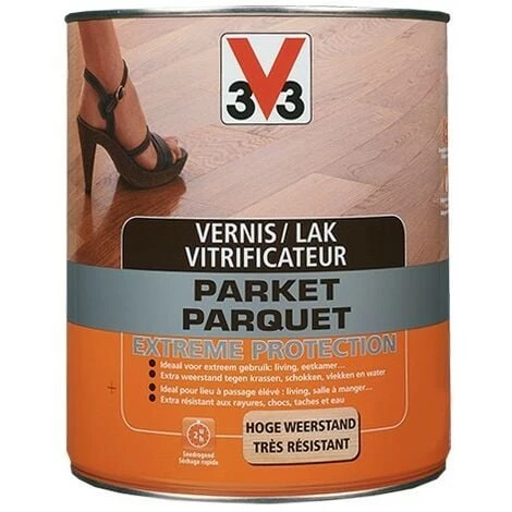 V33 Vitrificateur Parquet Extreme Protection Satin 0,75 L 3 V33 Vitrificateur Parquet Extreme Protection Satin 0,75 L