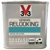 V33 Vernis Relooking Turquoise Tropical Satin Velours 0,5 L - Turquoise Tropical