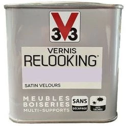 V33 Vernis Relooking Guimauve Satin Velours 0,5 L - Guimauve