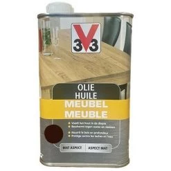 V33 Huile Meuble Ebène 0,5 L - Ebène