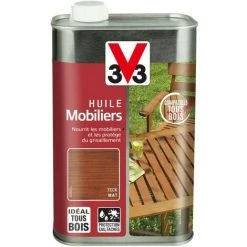 V33 Huile V33 Mobiliers Classique Teck Mat, 1 L -V33 Soldes 35176324 4