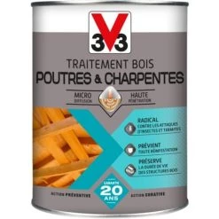 Traitements Bois Poutres Et Charpentes Incolore 1L V33