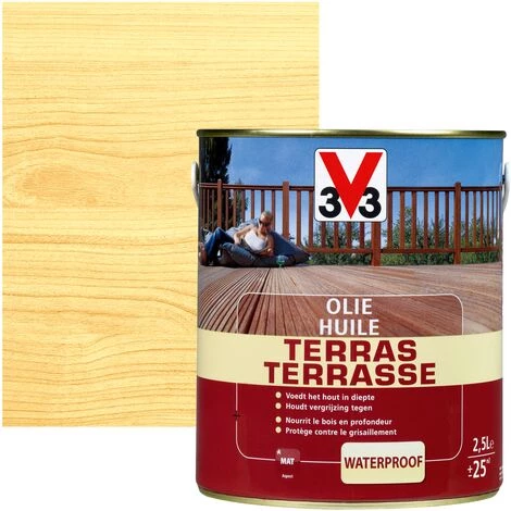 Huile Terrasse V33 InColore Mat 2,5L - Incolore 3 Huile Terrasse V33 InColore Mat 2,5L - Incolore