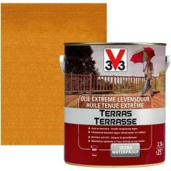 Huile Tenue Extrême V33 Terrasse Bangkirai Mat 2,5L - Bangkirai
