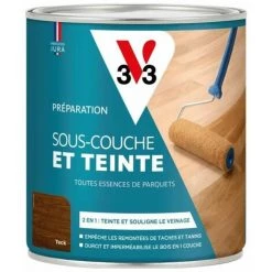 V33 Préparation Parquets SOUS-COUCHE & TEINTE | 0,75 L