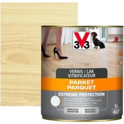 Vitrificateur Parquet V33 Extreme Protection Incolore Mat 5L - Incolore -V33 Soldes 61225508 3