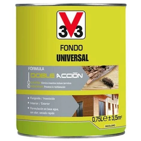 V33 Traitement Fond Universel Incolore 2.5L 3 V33 Traitement Fond Universel Incolore 2.5L