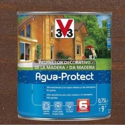 V33 Protection Pour Bois Agua-Protect Palissandre 0.75L