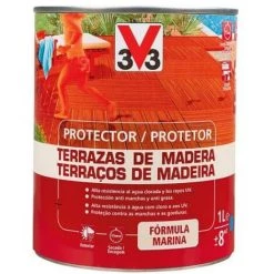 V33 Protecteur De Terrasse En Bois "classique" Incolore 1L