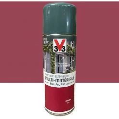 Bombe De Peinture Aérosol V33 Déco LAB Extérieure Multi-Matériaux Hibiscus Satin 0,4 L - Hibiscus