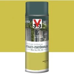 Bombe De Peinture Aérosol V33 Déco LAB Extérieure Multi-Matériaux Lumière D'été Satin 0,4 L - Lumière D'été