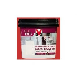 Déco LAB Peinture Meuble De Cuisine 100% V33 Résistant Rouge Piment 0,75 L - Rouge Piment