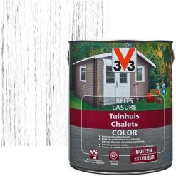 Lasure Chalets V33 Color Ice White Satiné 750ml - Ice White