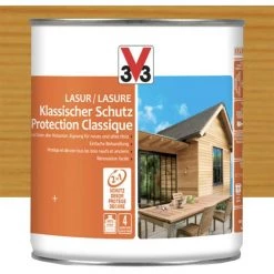 Lasure Protection Classique 4 Ans V33 Pin Scandinave 0,75 L