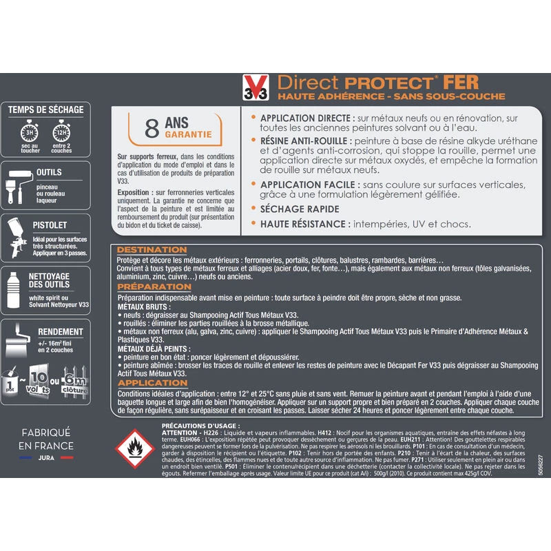 V33 Peinture Bois Direct Protect® 5 V33 Peinture Bois Direct Protect® – Image 3