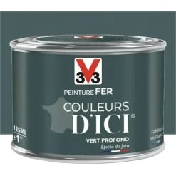 Peinture Fer V33 Couleurs D'ICI Vert Profond 0,125 L - Vert Profond