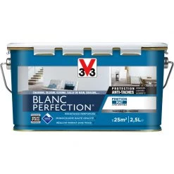 Peinture Intérieure Blanc Perfection® Blanc Mat 10 L V33 - Blanc