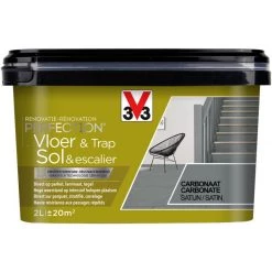 Peinture Sol Et Escalier V33 Rénovation Perfection Carbonate Satiné 2L - Carbonate