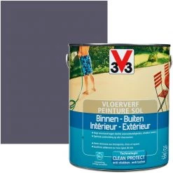 Peinture Sol V33 Intérieur/extérieur Schiste Satiné 2,5L - Ardoise