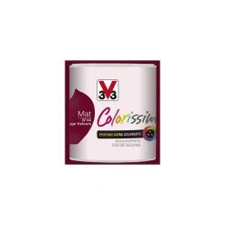 Peinture V33 Colorissim Mat Rouge Velours N°44 0,5 L - Rouge Velours