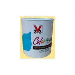 Peinture V33 Colorissim Satin Jaune Vichy N°85 0,5 L - Jaune Vichy