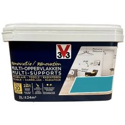 Peinture V33 Rénovation Multi-Supports Bleu Batik 2 L - Bleu Batik