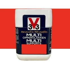 Peinture V33 Rénovation Multi-Supports Rouge Caprice (testeur) 0,075 L - Rouge Caprice