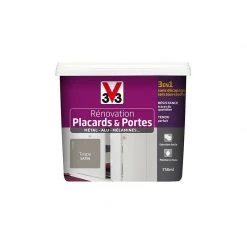 Rénovation Placards & Portes (Métal-Alu-Mélaminés) V33 Satin Taupe 0,75 L - Taupe