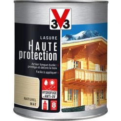 V33 Lasure Haute Protection 8ans Chêne Moyen 6L - Chêne Moyen