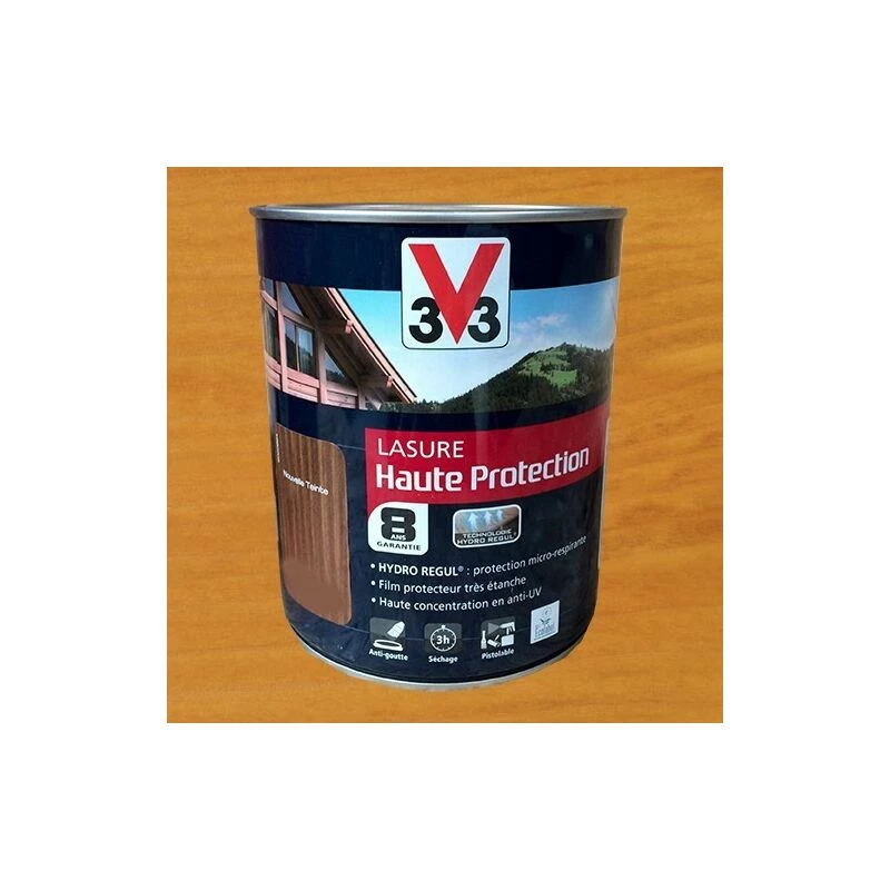 V33 Lasure Haute Protection 8ans HydroRégul Chêne Naturel 1 L 3 V33 Lasure Haute Protection 8ans HydroRégul Chêne Naturel 1 L