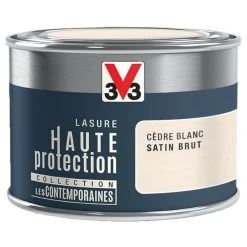 V33 Lasure V33 Hp Les Contemporaines 8 Ans Cèdre Blanc Satiné 0.125 L -V33 Soldes v33 lasure v33 hp les contemporaines 8 ans cedre blanc satine 0125 l L 821 35175024 4