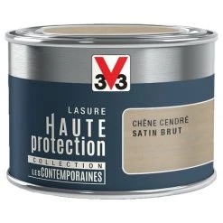 V33 Lasure V33 Hp Les Contemporaines 8 Ans Chêne Cendré Satiné 0.125 L -V33 Soldes v33 lasure v33 hp les contemporaines 8 ans chene cendre satine 0125 l L 821 35524213 4