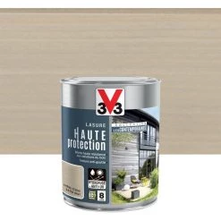 V33 Lasure V33 Hp Les Contemporaines 8 Ans Chêne Cendré Satiné 1 L