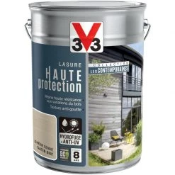 V33 Lasure V33 Hp Les Contemporaines 8 Ans Chêne Cendré Satiné 5 L -V33 Soldes v33 lasure v33 hp les contemporaines 8 ans chene cendre satine 5 l L 821 54410618 4