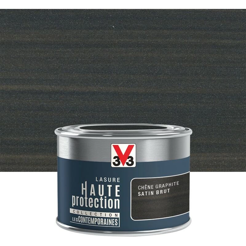 V33 Lasure V33 Hp Les Contemporaines 8 Ans Chêne Graphite Satiné 0.125 L 3 V33 Lasure V33 Hp Les Contemporaines 8 Ans Chêne Graphite Satiné 0.125 L