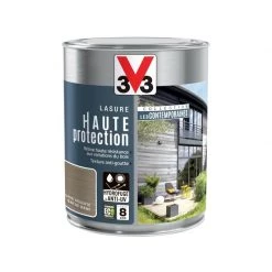 V33 Lasure V33 Hp Les Contemporaines 8 Ans Gris Argenté Satiné 1 L -V33 Soldes v33 lasure v33 hp les contemporaines 8 ans gris argente satine 1 l L 821 35174330 4