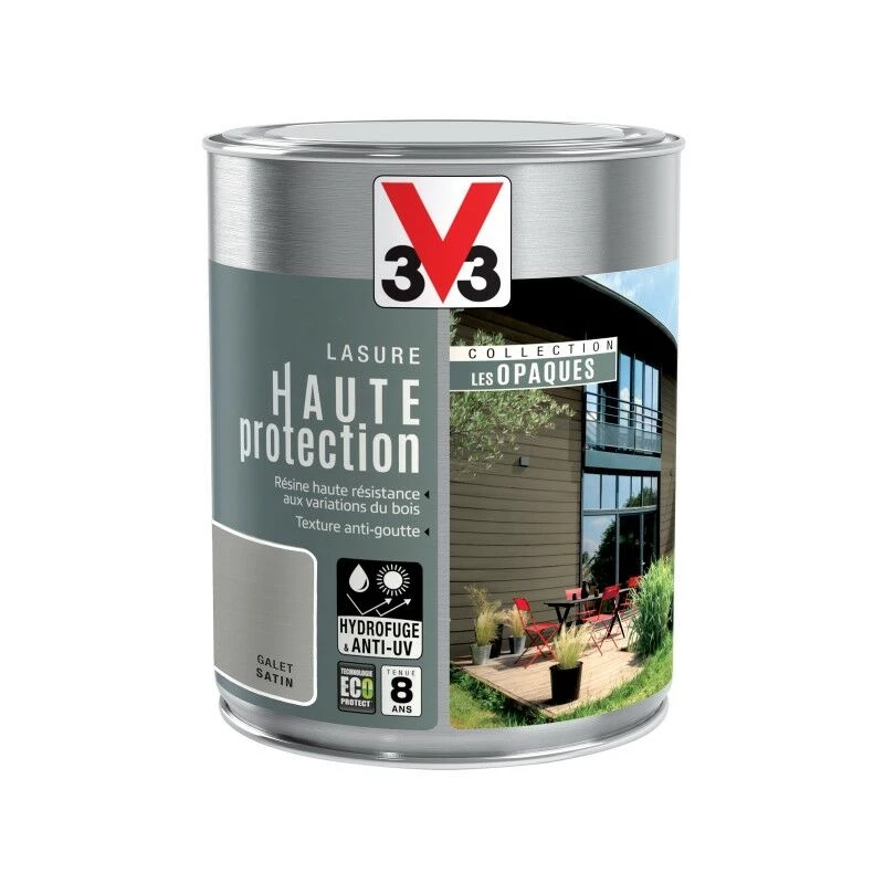 V33 Lasure V33 Hp Les Opaques 8 Ans Galet Satiné 1 L 6 V33 Lasure V33 Hp Les Opaques 8 Ans Galet Satiné 1 L – Image 4
