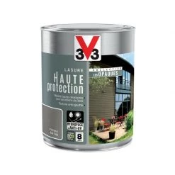 V33 Lasure V33 Hp Les Opaques 8 Ans Poivre Satiné 1 L -V33 Soldes v33 lasure v33 hp les opaques 8 ans poivre satine 1 l L 821 35524221 4