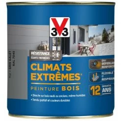V33 Peinture Bois Extérieur Climats Extrêmes® V33, Gris Galet Mat 0.5 L 8 V33 Peinture Bois Extérieur Climats Extrêmes® V33, Gris Galet Mat 0.5 L -V33 Soldes v33 peinture bois exterieur climats extremes v33 gris galet mat 05 l L 821 35436892 3