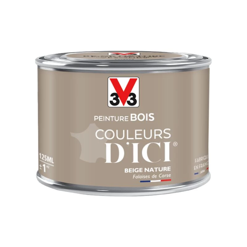 V33 Peinture Bois Extérieur Couleurs D'ici® V33, Beige Nature Velours 0.125 L 7 V33 Peinture Bois Extérieur Couleurs D'ici® V33, Beige Nature Velours 0.125 L – Image 5