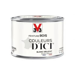 V33 Peinture Bois Extérieur Couleurs D'ici® V33, Blanc Délicat Velours 0.125 L -V33 Soldes v33 peinture bois exterieur couleurs dici v33 blanc delicat velours 0125 l L 821 35176387 5