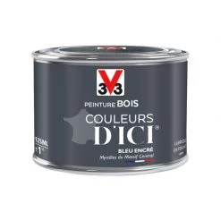 V33 Peinture Bois Extérieur Couleurs D'ici® V33, Bleu Encré Velours 0.125 L -V33 Soldes v33 peinture bois exterieur couleurs dici v33 bleu encre velours 0125 l L 821 35175113 5