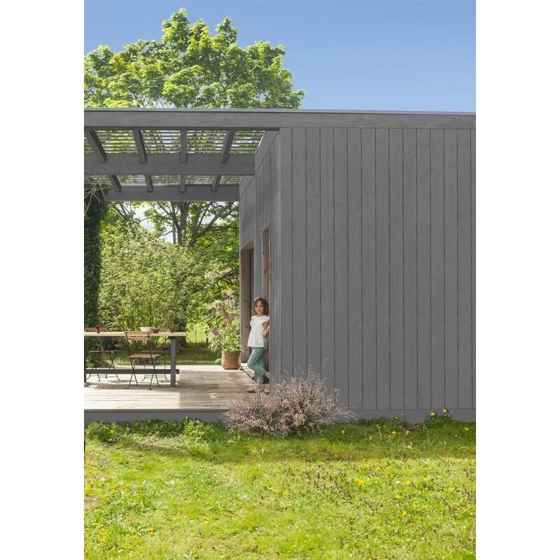 V33 Peinture Bois Extérieur Couleurs D'ici® V33, Gris Flotté Velours 0.5 L 5 V33 Peinture Bois Extérieur Couleurs D'ici® V33, Gris Flotté Velours 0.5 L – Image 3