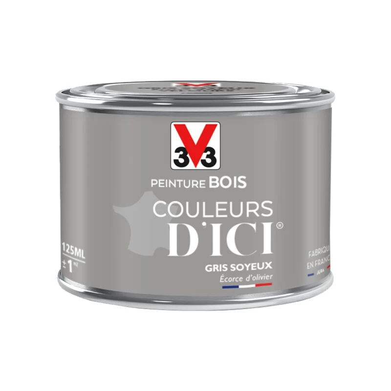 V33 Peinture Bois Extérieur Couleurs D'ici® V33, Gris Soyeux Velours 0.125 L 7 V33 Peinture Bois Extérieur Couleurs D'ici® V33, Gris Soyeux Velours 0.125 L – Image 5