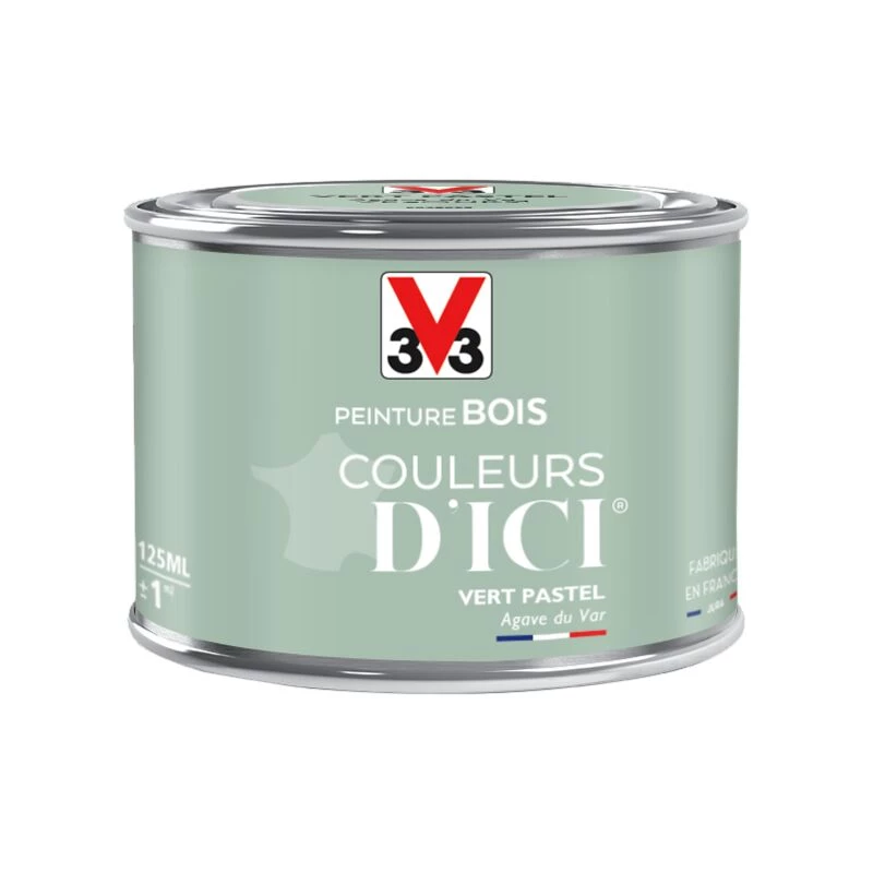 V33 Peinture Bois Extérieur Couleurs D'ici® V33, Vert Pastel Velours 0.125 L 7 V33 Peinture Bois Extérieur Couleurs D'ici® V33, Vert Pastel Velours 0.125 L – Image 5