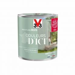 V33 Peinture Bois Extérieur Couleurs D'ici® V33, Vert Pastel Velours 0.5 L -V33 Soldes v33 peinture bois exterieur couleurs dici v33 vert pastel velours 05 l L 821 36525949 5