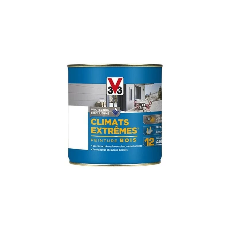 V33 Peinture Climats Extrêmes Blanc Brillant 0,5 L - Blanc 3 V33 Peinture Climats Extrêmes Blanc Brillant 0,5 L - Blanc