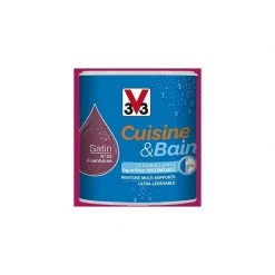 V33 Peinture Cuisine & Bain Framboise N°43 0,5 L - Framboise