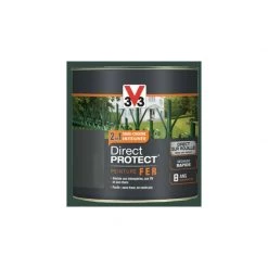 V33 Peinture Direct Protect Fer Vert Basque 0,25 L - Vert Basque